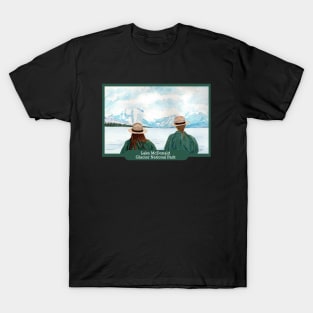 Lake McDonald, Glacier National Park Rangers Watercolor T-Shirt